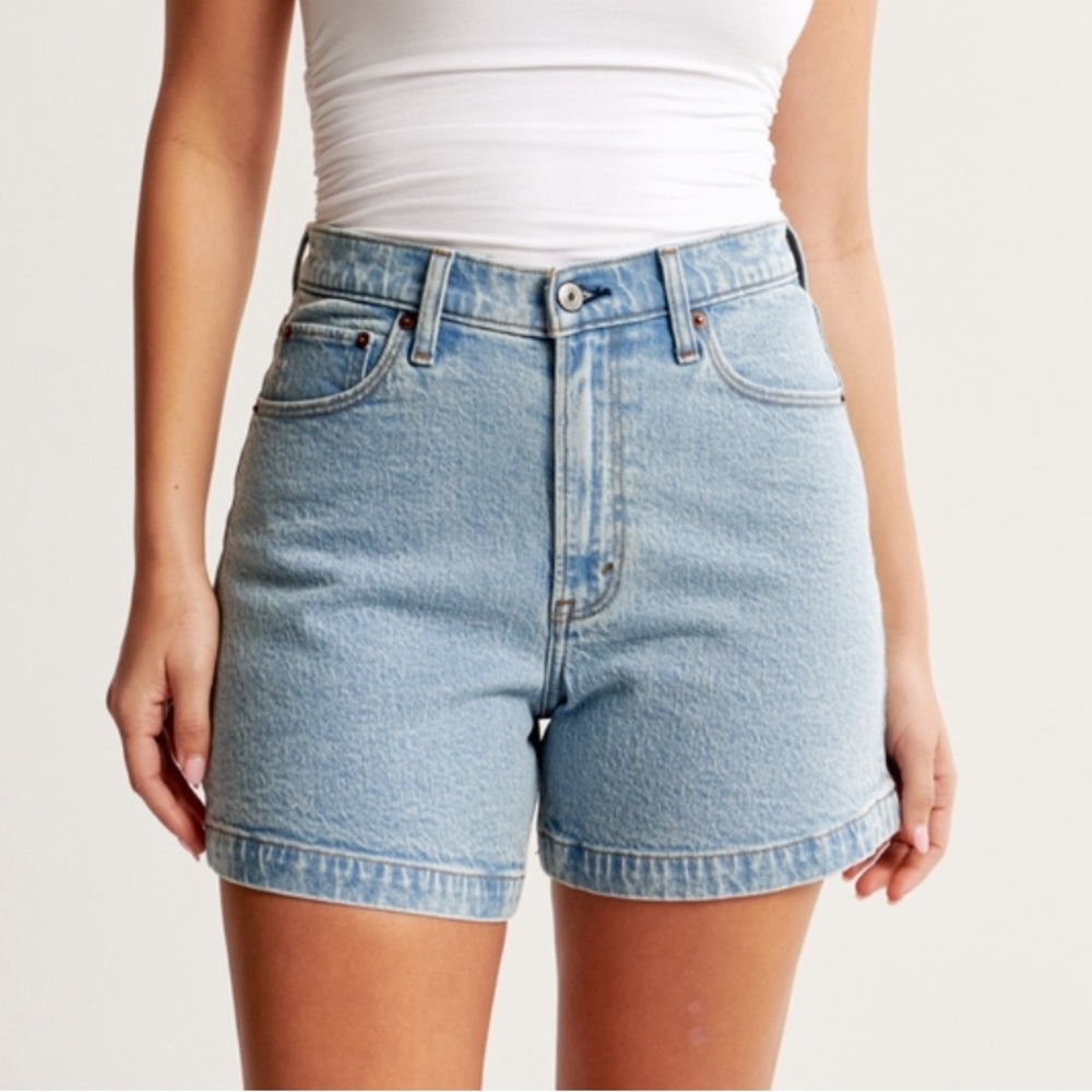 Abercrombie Curve Love High Rise Dad Shorts